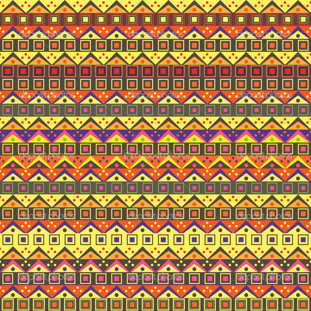 Abstract African Native Seamless Pattern   Stock Vector   Nikifiva