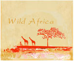 African Wildlife Nature Background Stock Vector   Clipart Me