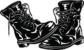 Army Boot Clip Art Eps Images  108 Army Boot Clipart Vector