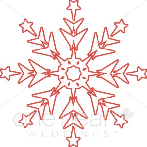 Christmas Snowflake Clipart   Snowflake Wedding Clipart