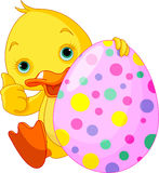 Easter Duckling Gives Thumbs Up Royalty Free Stock Photo