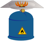 Gas Burner Camp Cooking Clipart