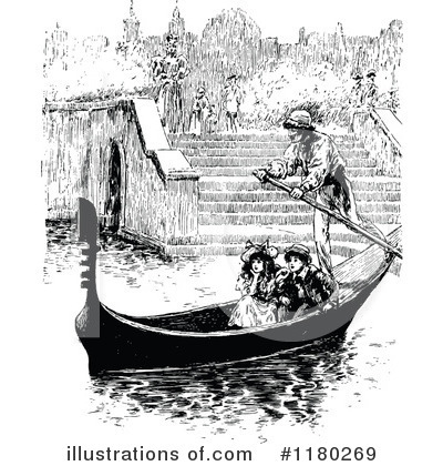 Gondola Clipart  1180269 By Prawny Vintage   Royalty Free  Rf  Stock