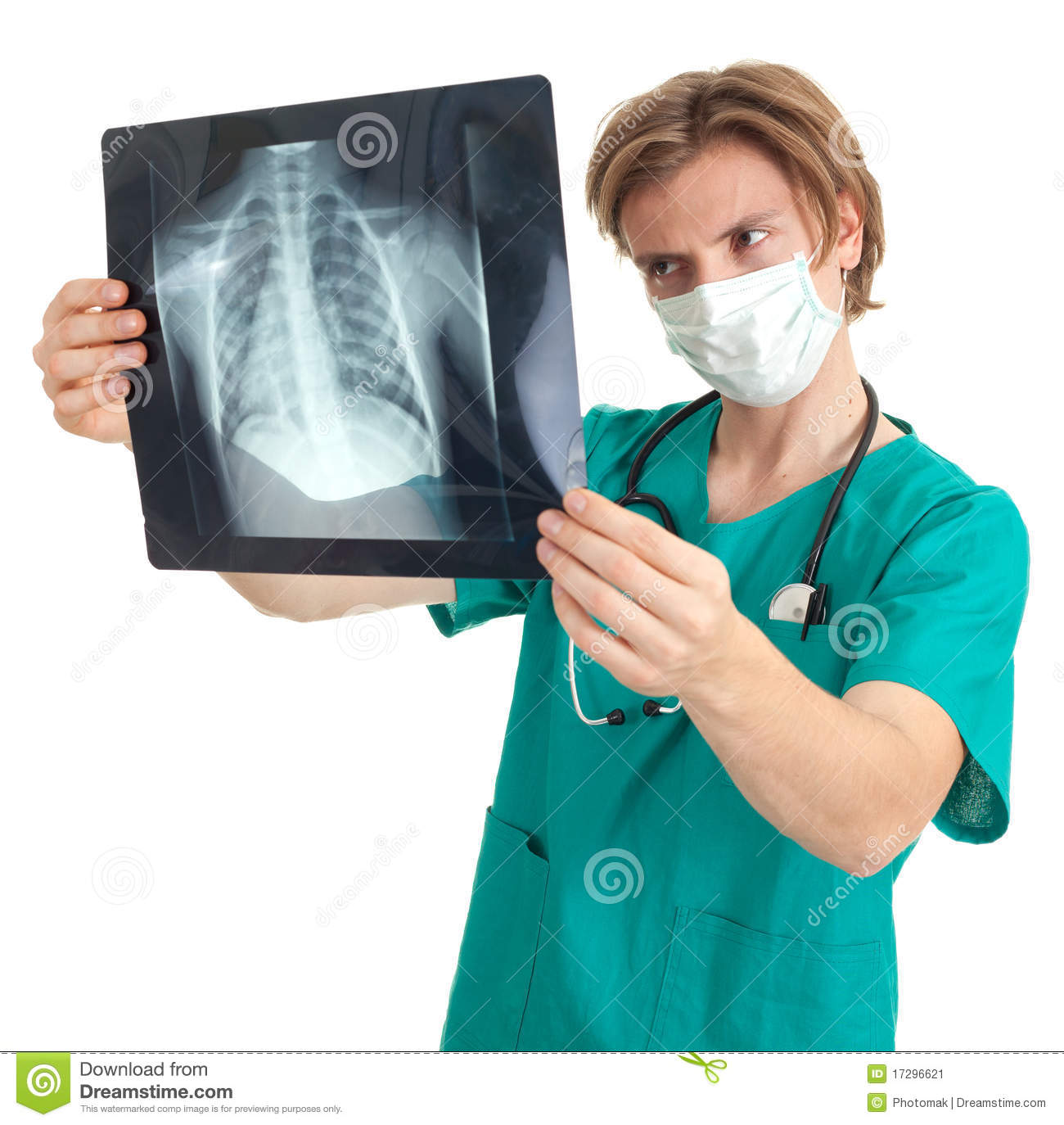 Male Chest Clipart Male Doctor Reading X Ray