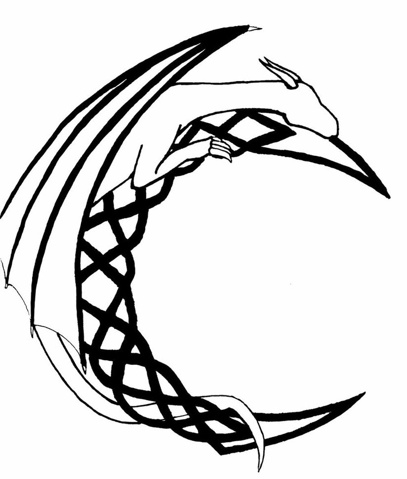 Outline Of A Dragon Free Cliparts That You Can Download To You    