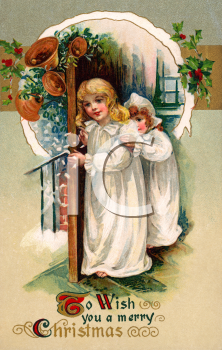Royalty Free Victorian Christmas Clipart