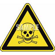 Safety Triangle For Poison Royalty Free Clipart Image