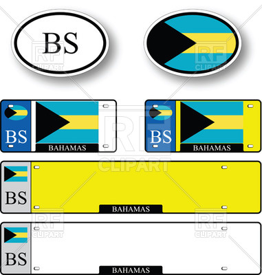 Vehicle Registration Plate For Bahamas 31482 Download Royalty Free