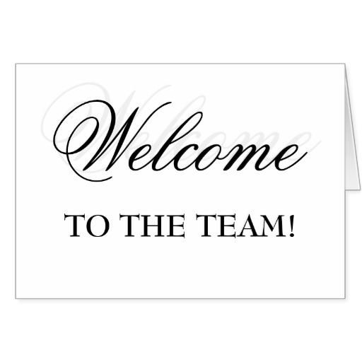 Welcome To The Team  Cards   Zazzle