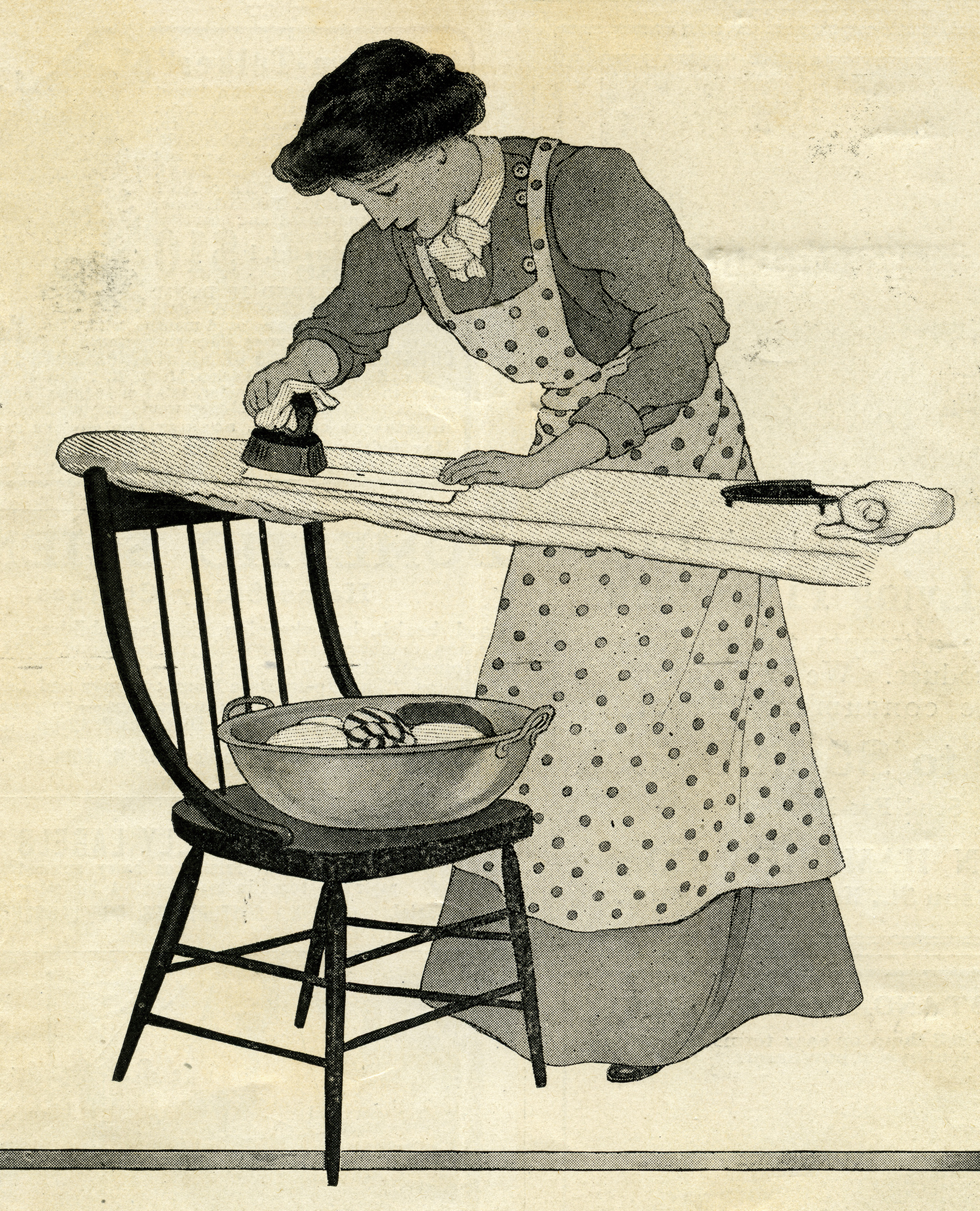 Woman Ironing Clothes   Free Vintage Graphics   Old Design Shop Blog