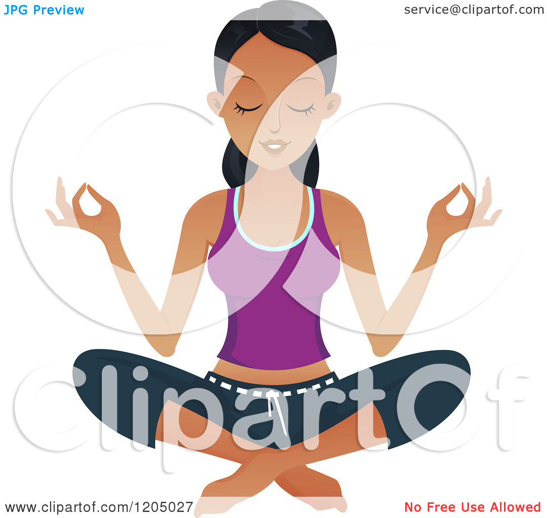 Yoga Pose   Royalty Free Vector Clipart By Cartoon Character Studio
