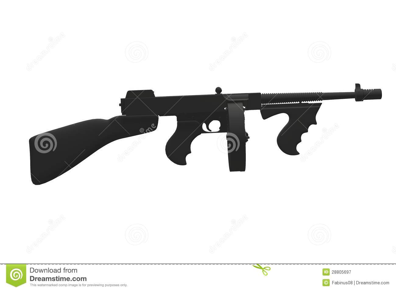 Army Gun Clipart Automatic Machine Gun