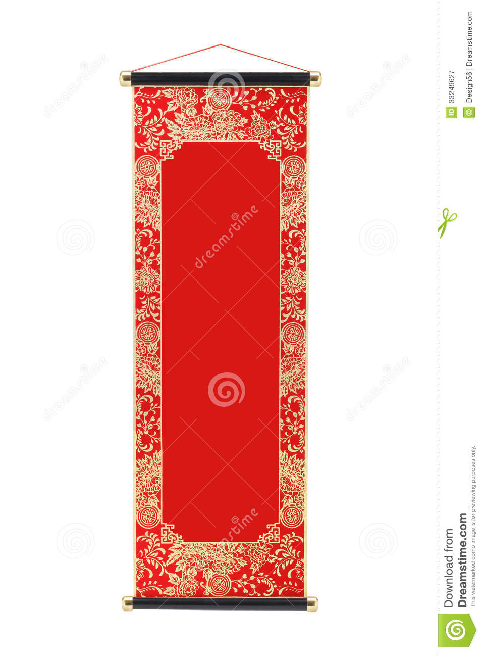 Chinese Scroll Royalty Free Stock Photography   Image  33249627