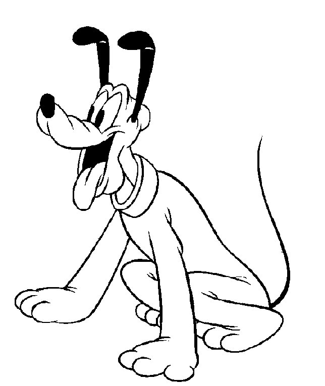 Coloring Pages   Pluto Coloring Pages