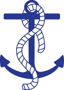 Free Anchor Clip Art Image   Ship S Anchor With Rope