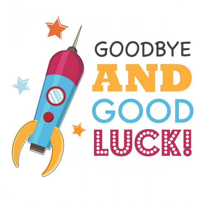 Goodbye And Good Luck Clipart Goodbye And Good Luck Rocket