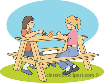 Outdoors   Picnic Bench A   Classroom Clipart