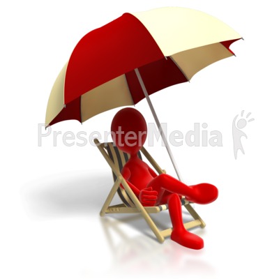 Relaxing In Beach Chair   Presentation Clipart   Great Clipart For