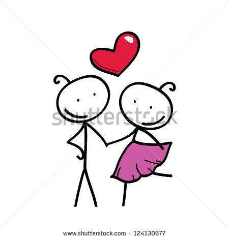 Stick Figure Hearts Stock Photos Illustrations And Vector Art