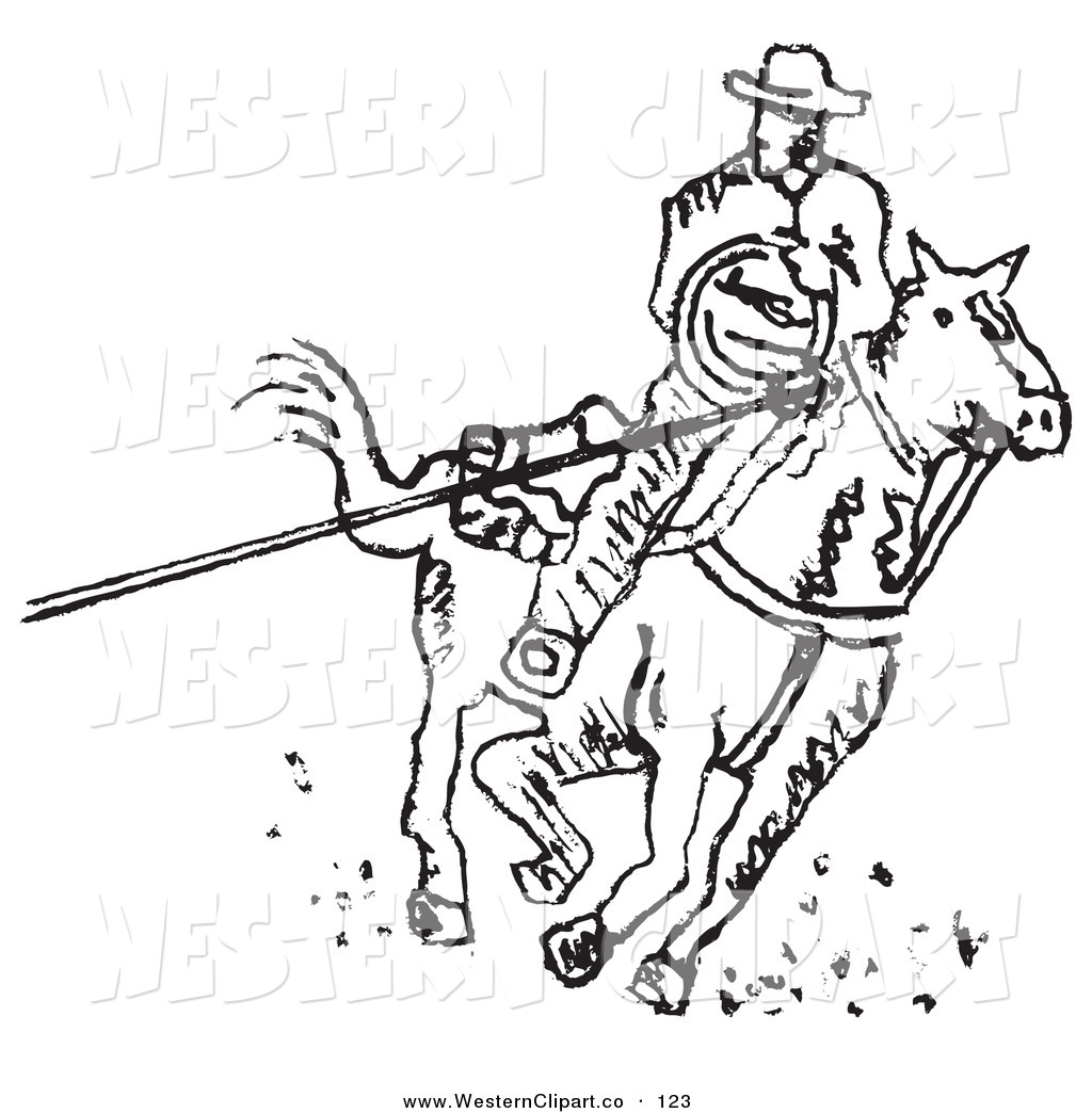 Western Clip Art Black And White