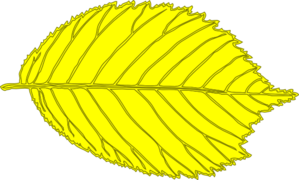 Yellow Leaf Clip Art At Clker Com   Vector Clip Art Online Royalty