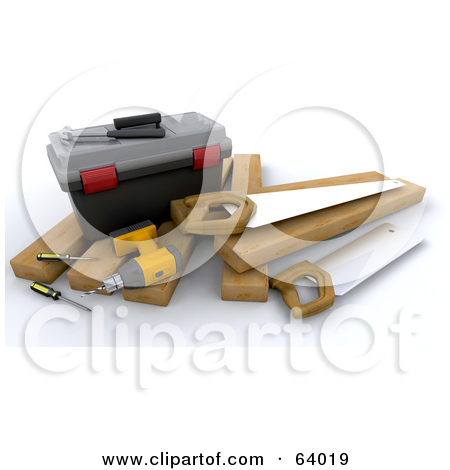 Clipart Illustration Of A White Character Construction Worker Wearing
