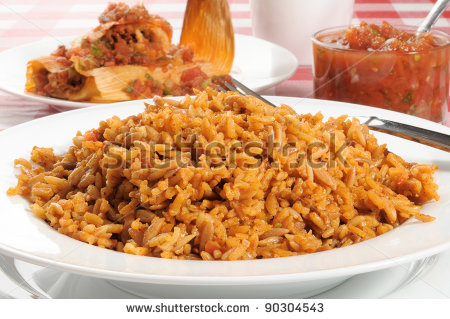 Clipart Spanish Rice Mexican Rice With Tamales