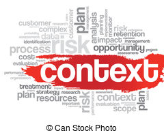 Context Concept In Word Tag Cloud Vector Background