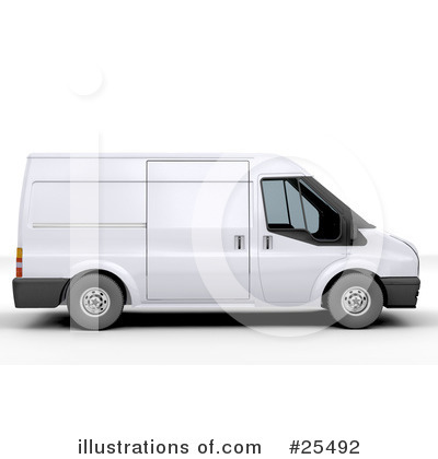 Delivery Van Clipart  25492 By Kj Pargeter   Royalty Free  Rf  Stock