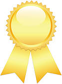 Gold Prize Ribbon Win Play Prize Lose Graphics Golden Prize For First
