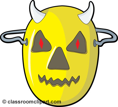Halloween   Halloween Monster Mask 26   Classroom Clipart