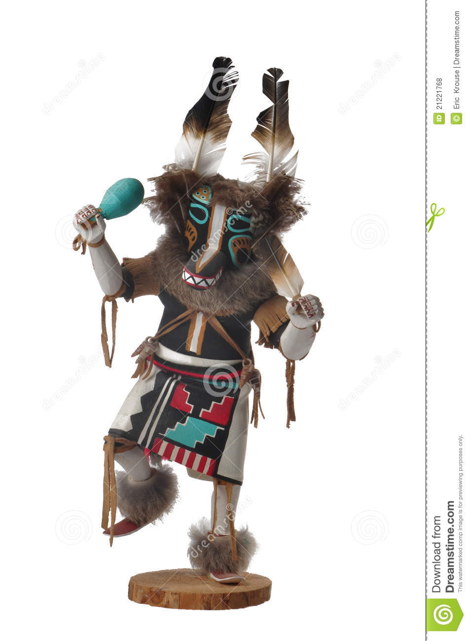 Hopi Wolf Kachina Doll Royalty Free Stock Photos   Image  21221768