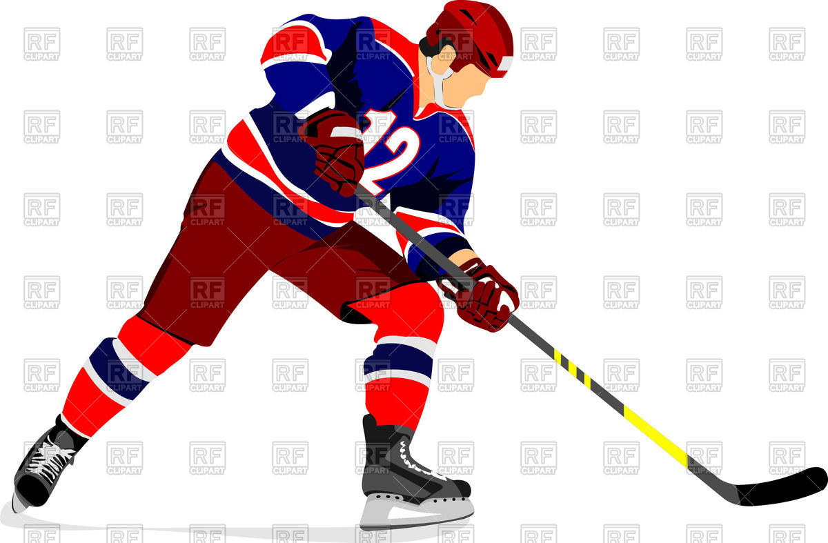 Ice Hockey Player 51973 Download Royalty Free Vector Clipart  Eps 
