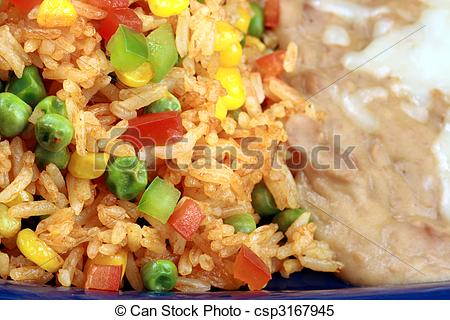 Mexican Rice Clipart Mexican Rice And Beans   Csp3167945