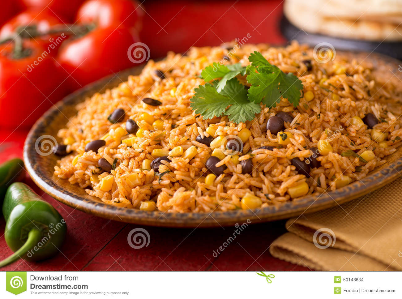 Mexican Rice Stock Photo   Image  50148634