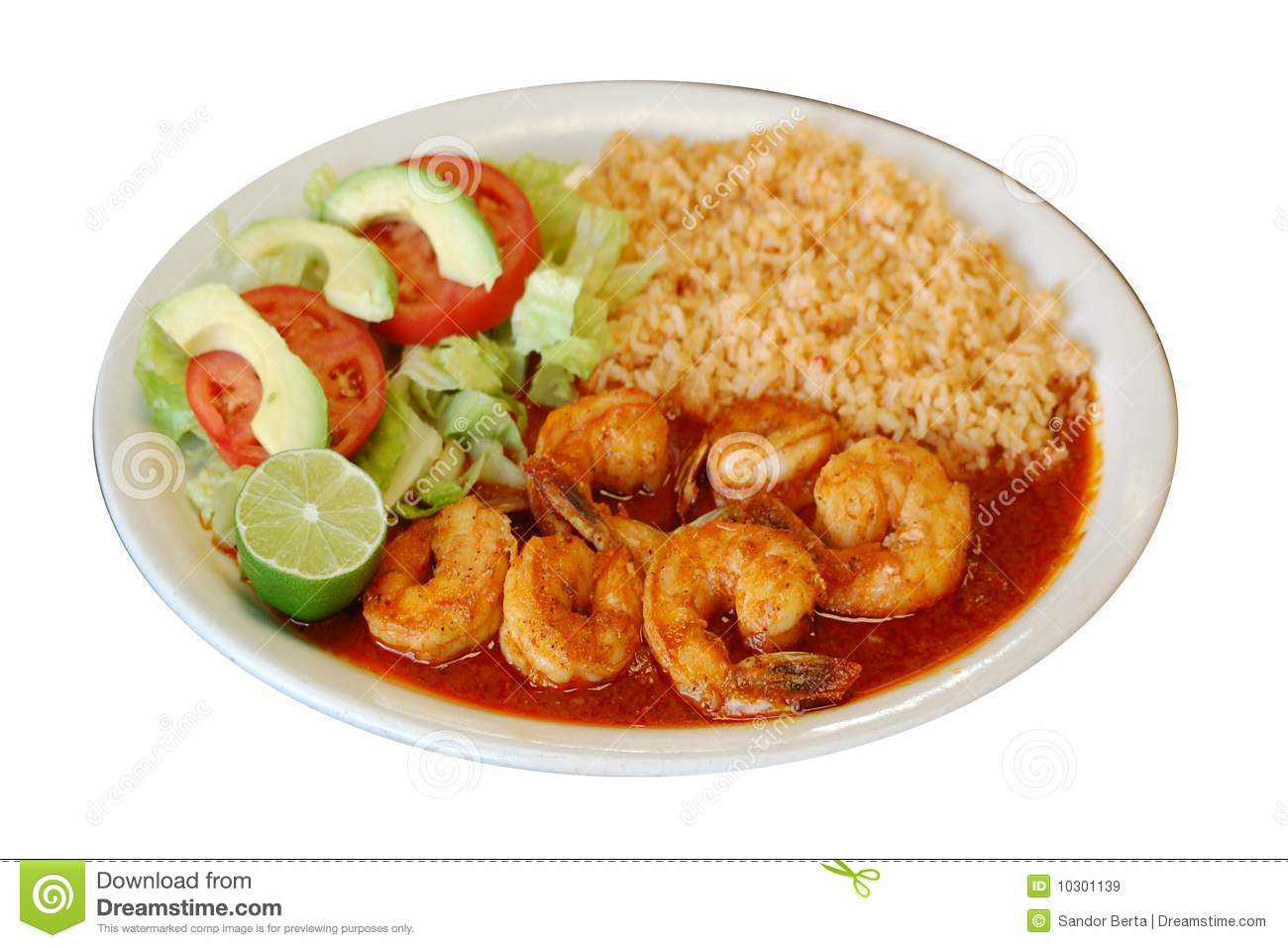 Mexican Shrimp Rice Is A Very Good Plate With The Seafood Taste