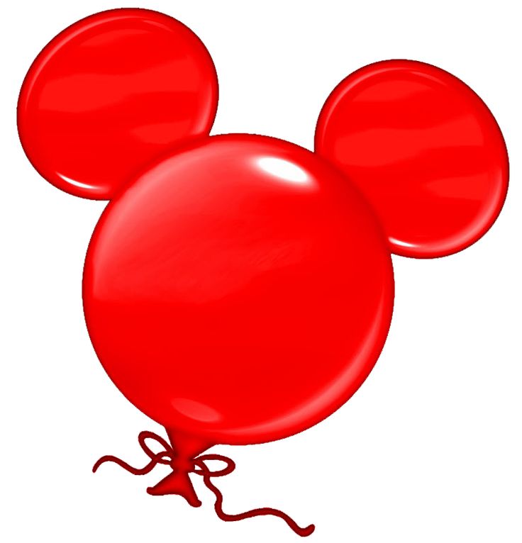 Mouse Mickey Head Disney Balloons Balloons Illustration Clipart