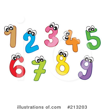 Numbers Clipart  213203 By Visekart   Royalty Free  Rf  Stock    