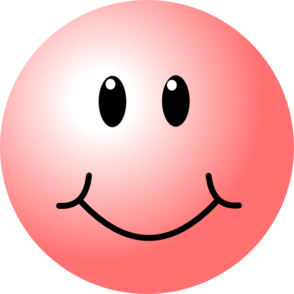 Pink Smiley Face Clip Art At Clker Com   Vector Clip Art Online    