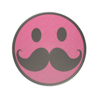 Pink Smiley Face With Mustache Pink Smiley Face Mustache Moustache    