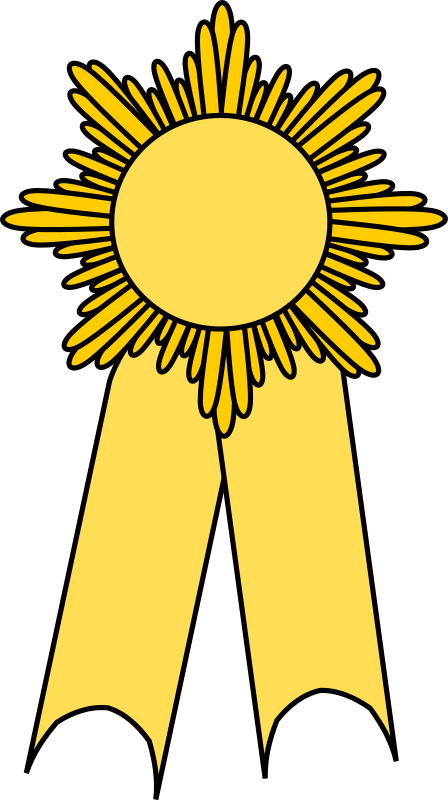 Prize Ribbon Gold