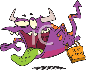Royalty Free Halloween Monster Clipart
