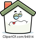 Royalty Free Rf Clipart Illustration Of A Sick Home Face