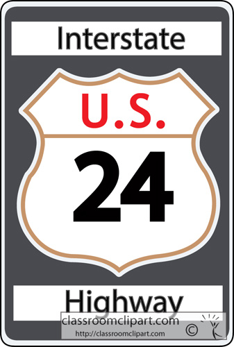 Signs   Interstate Highway Sign   Classroom Clipart