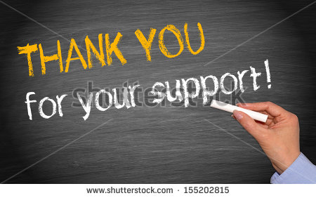 Stock Photographs Of Thank You For Your Support Chalk Illustration A