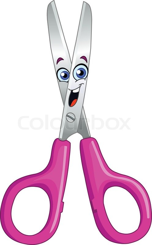 Stock Vector Of  Cartoon Scissors