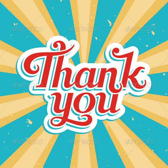 Thank You Card Template  Editable Eps8  You Can Use Any Vector Program    