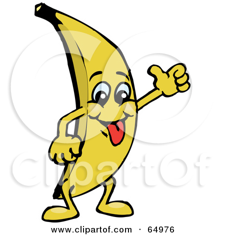 This Guy Thumbs Clipart Goofy Banana Guy Giving The