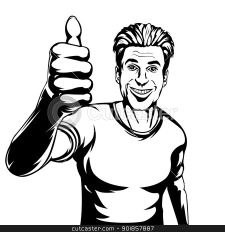 This Guy Thumbs Clipart Thumbs Up Stock Vector Clipart