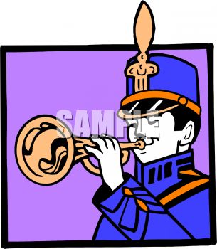 0511 1102 2114 1424 Marching Band Trumpet Player Clipart Image Jpg